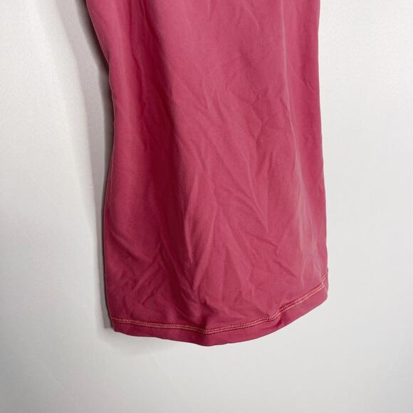 Lululemon Womens 2 Moss Rose Pink Power Pose Tank Top Built In Bra Luon Stretch - Picture 4 of 8